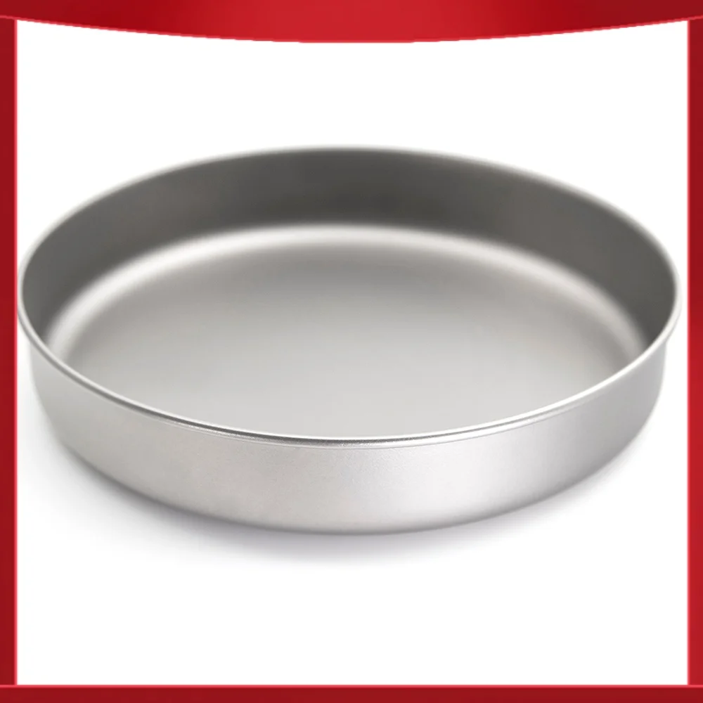 Ultraleichte Titan-Bratpfanne für Outdoor-Camping, Wandern und Picknick