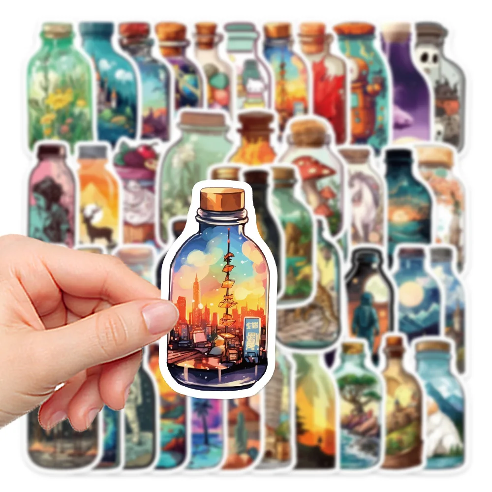 50 Stuks Cartoon Mysterieuze Wereld Serie Graffiti Stickers Voor Mobiele Telefoon Shell Skateboard Decoratieve Stickers DIY Speelgoed Sticker Pa