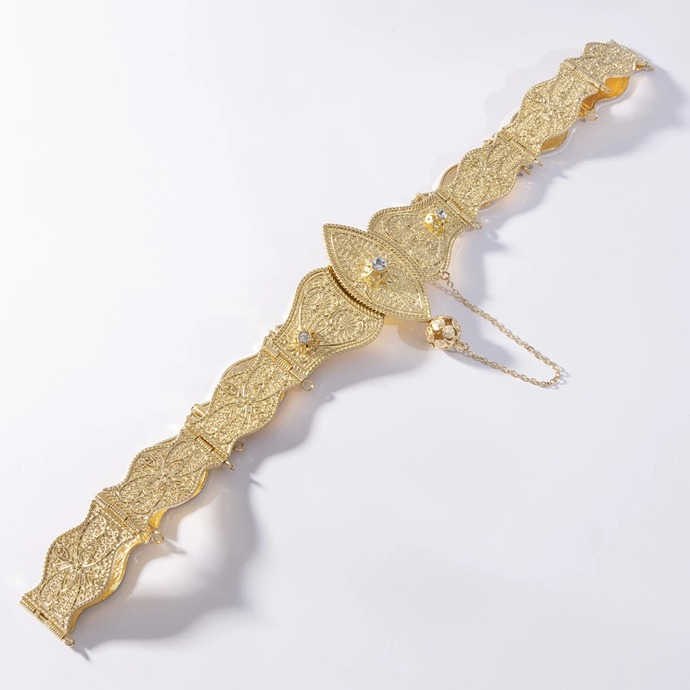 LUIZADA جودة عالية القوقاز العرقية القديمة الذهب والفضة حزام المرأة القوقازية التقليدية الزفاف الخصر سلسلة #5