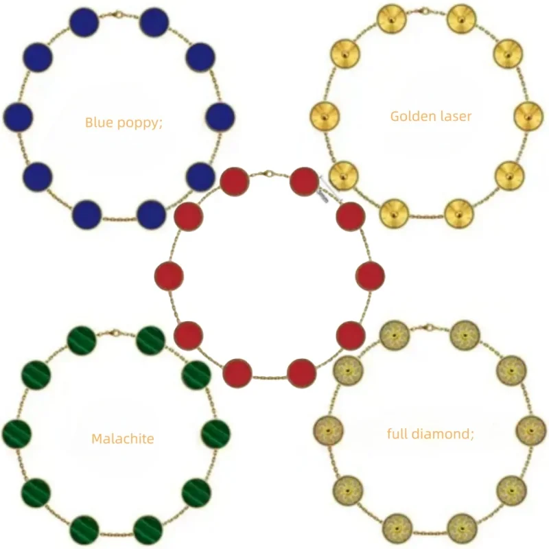 

Ladies 18k stainless steel rose gold plated white gold necklace designer designed pink initial necklace rose mother of pearl jew