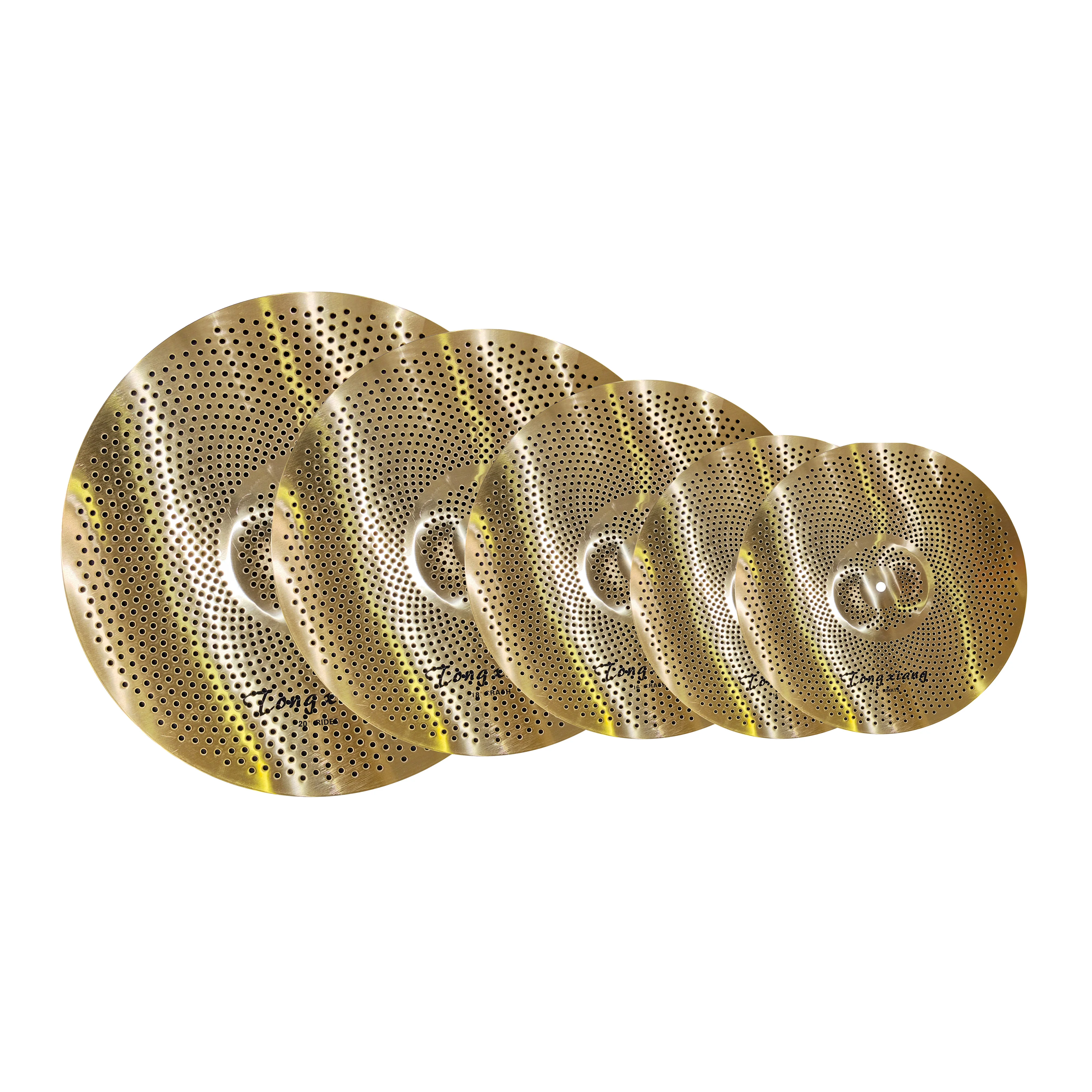 

Quiet Matte Low Volume Cymbals Mute Cymbals In Gold Color For Drumset Cymbals