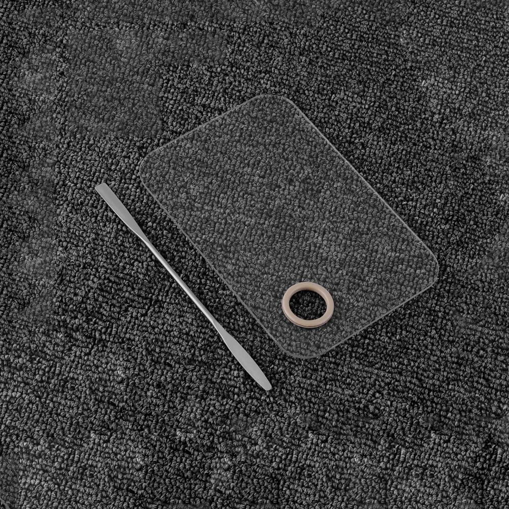 

2 set 2 Sets Makeup Spatulas Art Color Tool Pigment Mixing Plate Palette For Nail Polish Eye Shadow Manicure