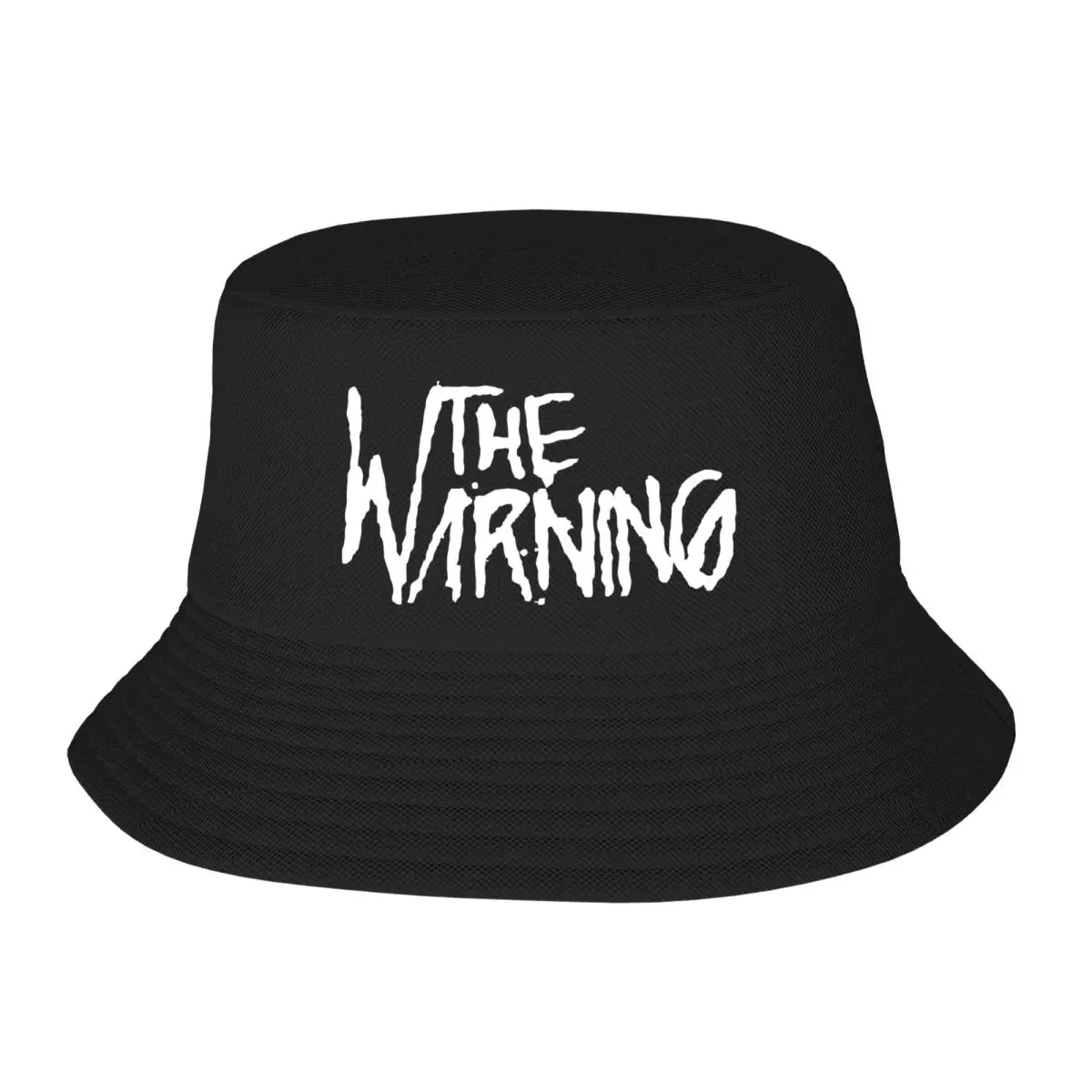 The Warning Band Logo Bucket Hat for Unisex Beach 2024 Tour Bob Hat Unique Design UV Protection for Outdoor Session Hats