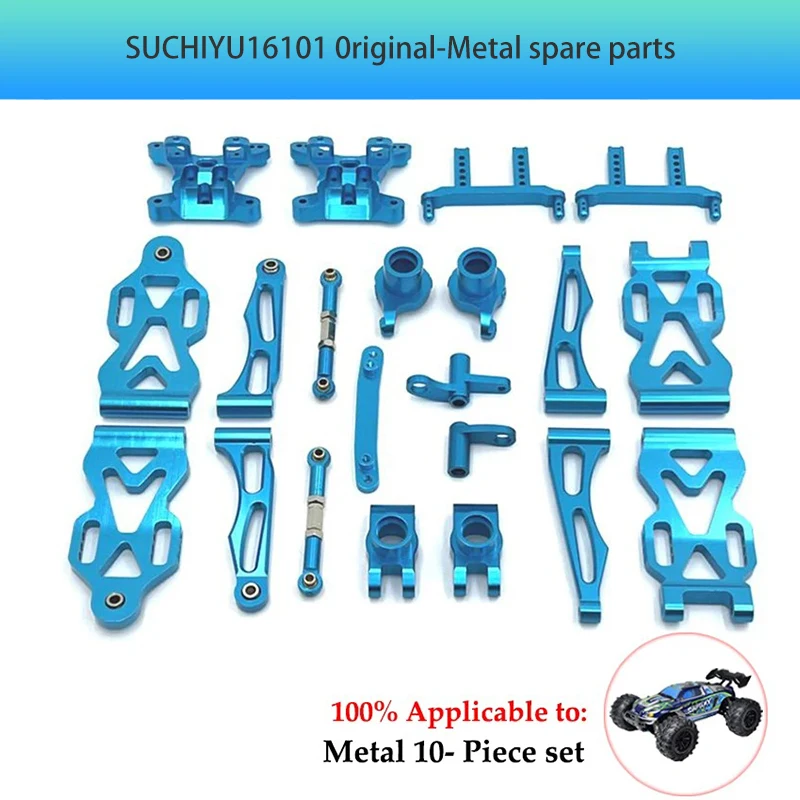 Aluminum Suspension Arm, Steering Wheel Seat Steering Cup, Modified Metal Parts, SCY RC Car 16101 16102 16103 Accessories JJRC