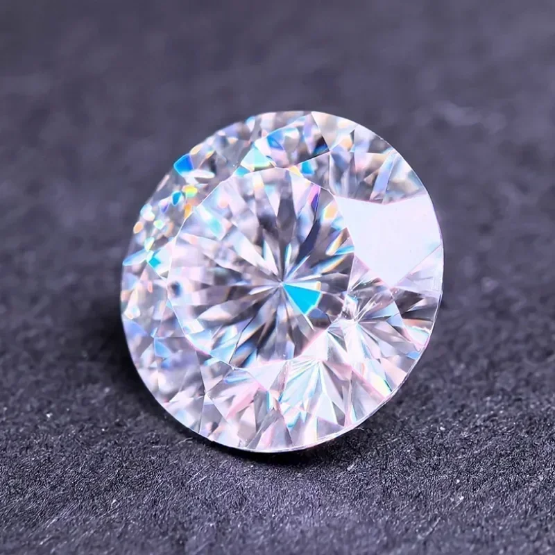 Moissanite Time Cut Round Shape D Color Top Quality with GRA Certificate VVS1 for Beads Charms Jewelry Making Pendent Materials