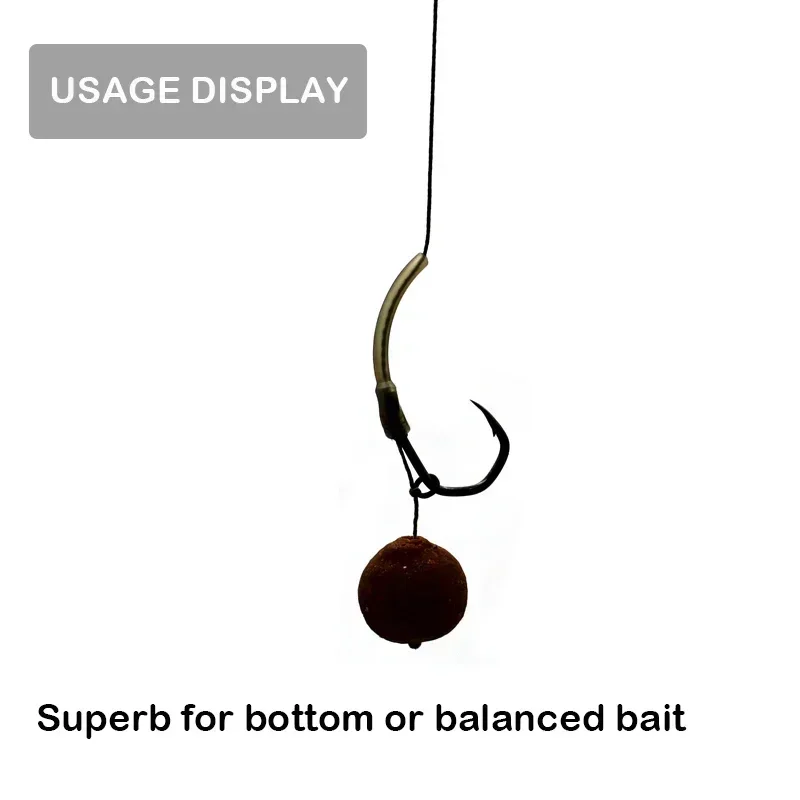 100-20pcs Carp Fishing Hook Kickers D Rig Kicker Aligners Hooks Sleeves Rigs Long Kicker Accessories End Terminal Tackle