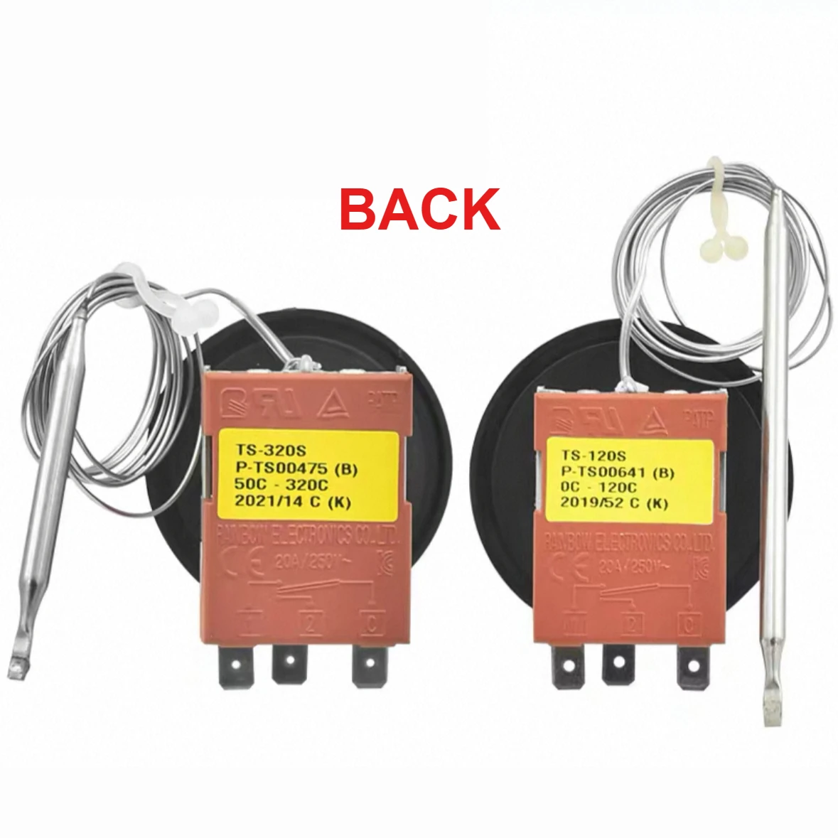 قابل للتعديل لمبة الشعرية ترموستات ميزان الحرارة محدد درجة الحرارة التحكم التبديل لفرن سخان برودة 120 ° ج 320 ° ج #4