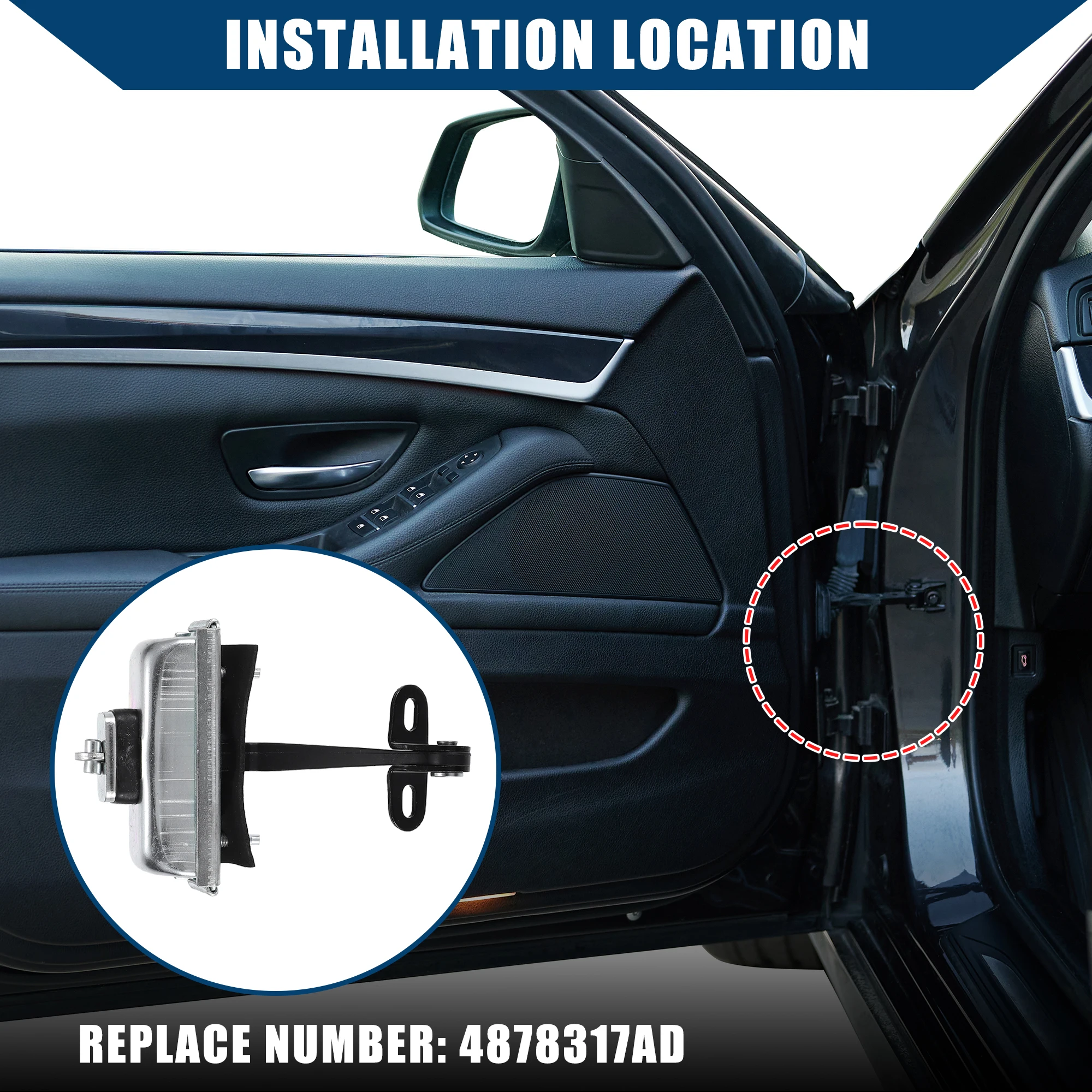 UXCELL Front Left Door Check Strap for Dodge Stratus for Chrysler Sebring NO.4878317AD