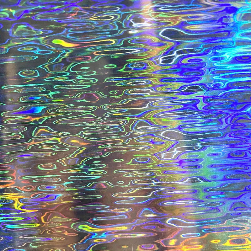 64cm X 120M Hot Stamping Foil Holographic Foil Silver Lines Hot Press on Paper or Plastic Heat Transfer Film DIY Fishing Lure