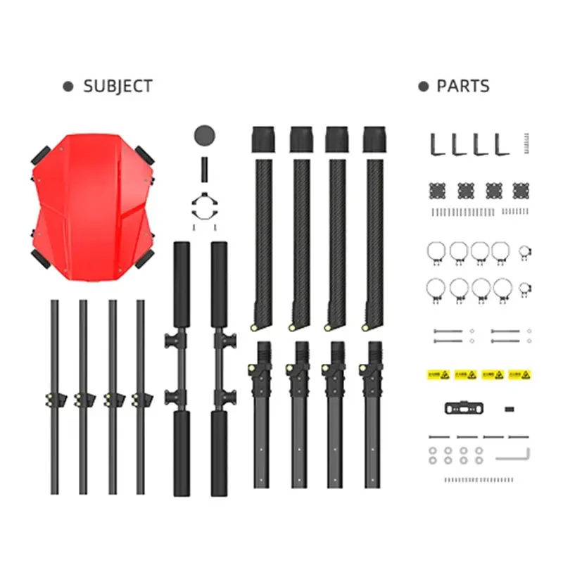 EFT E416P agricultural crop protection machine frame kit, 16L, 4-axis foldable, 380mm, compatible with 40mm Hobbywing X8 motor