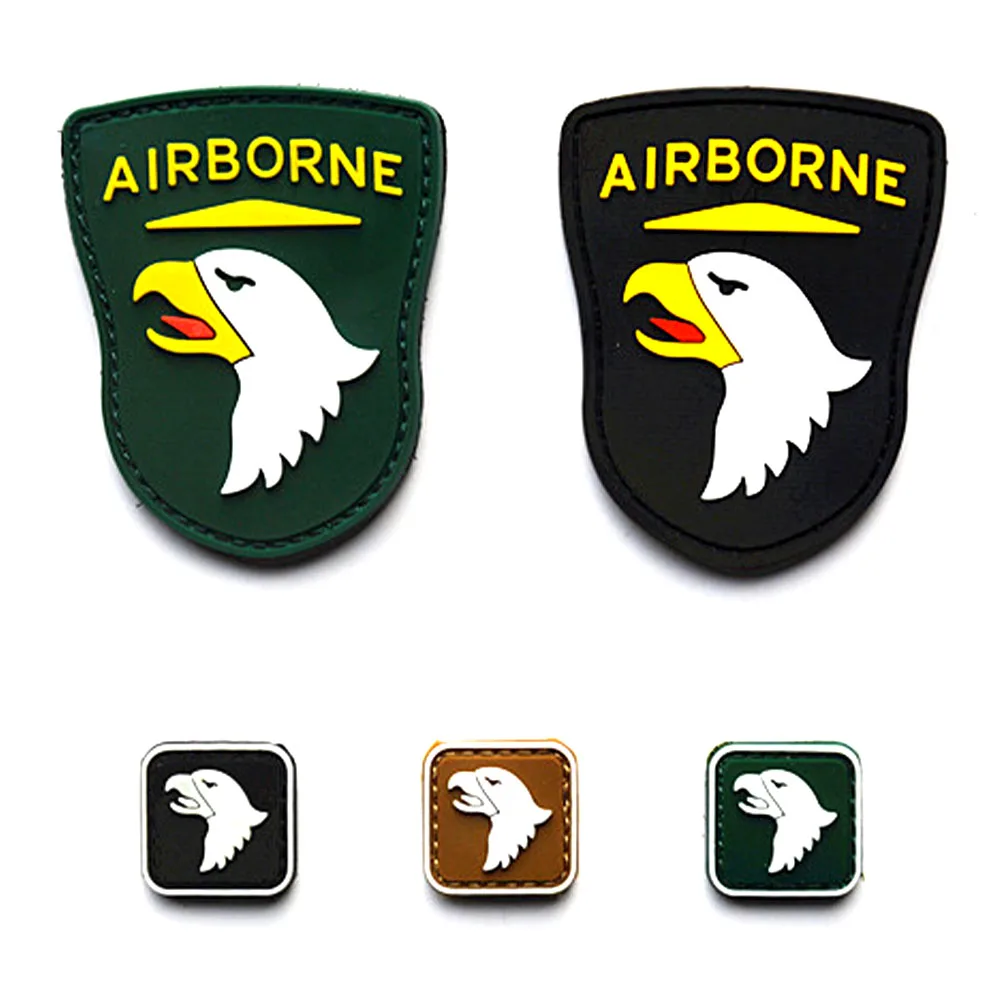 1 قطعة الولايات المتحدة 101st فرقة شارة المحمولة جوا المطرزة هوك وحلقة التصحيح التكتيكي