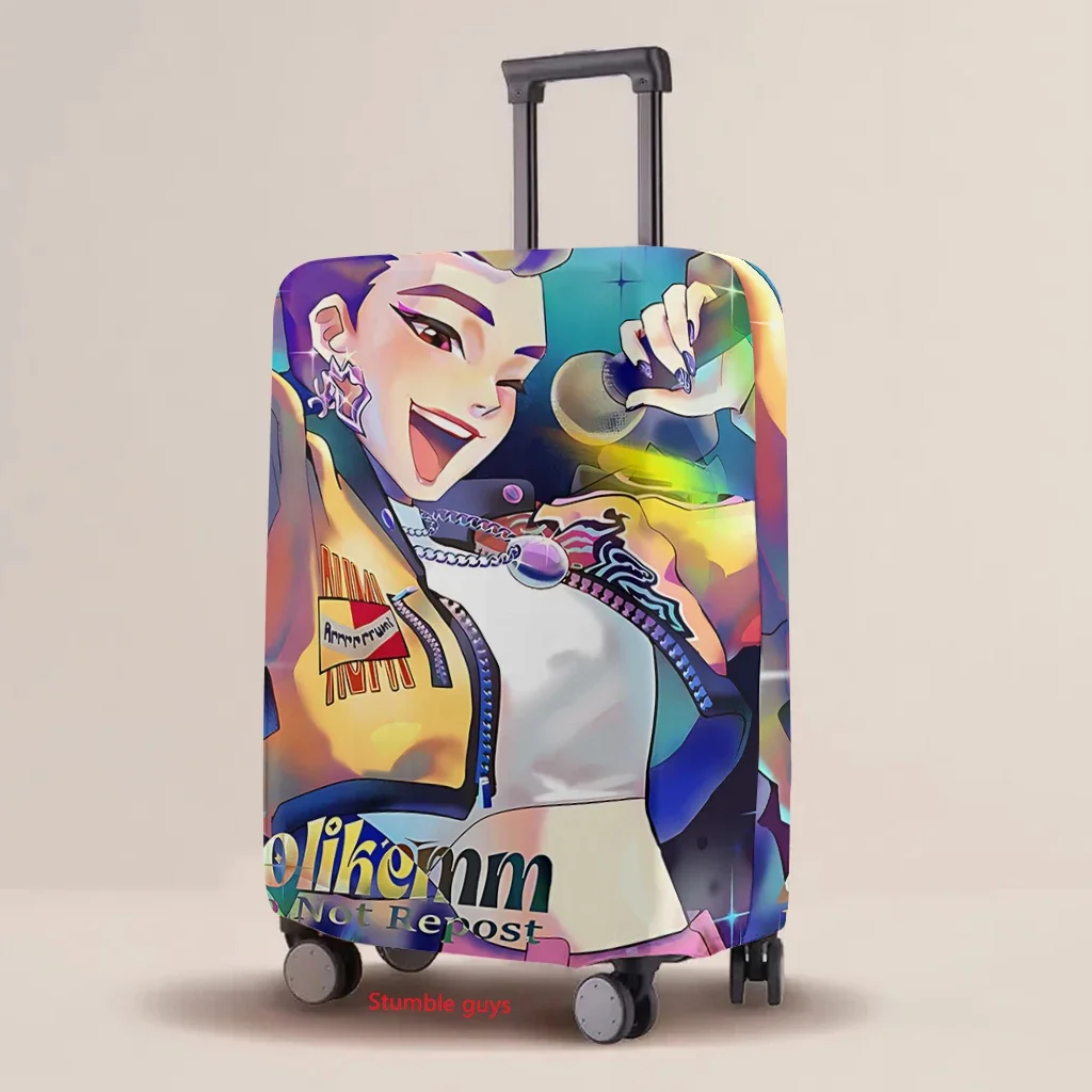 

Kpop Demon Hunters Luggage Protective Cover Elastic Cartoon Print Universal Case For Suitcase​