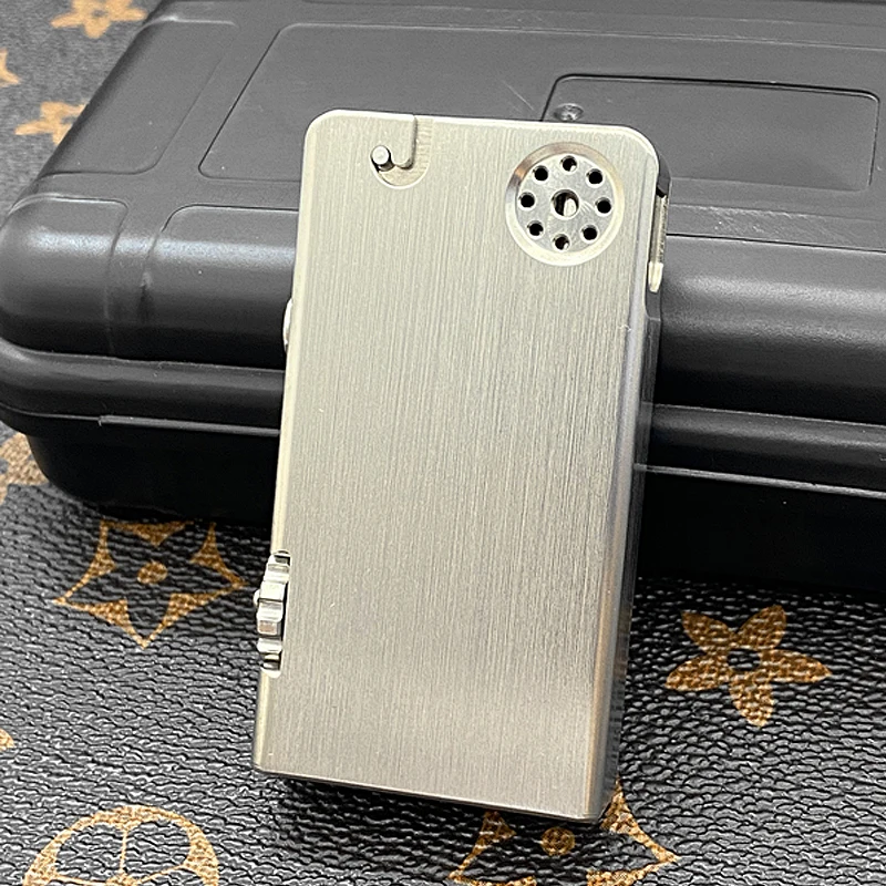 Antique Briquets Vintage Lighter Titanium&Brass Automatic Pressing Rare  Lighter Rotating Firestone Warehouse