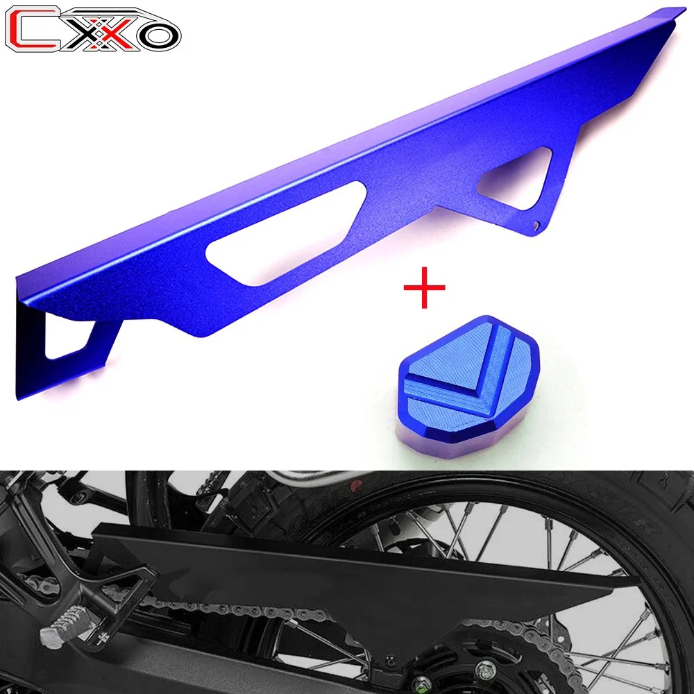 For Yamaha Tenere 700 Ténéré 700 XTZ 700 2019-2022 2023 Motorcycle CNC Belt Guard Cover Protector Chain Guard Switch Button Cap