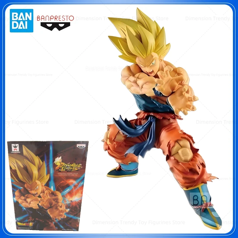 

Bandai в наличии Banpresto оригинальное аниме Dragon Ball Dragonball Legends Collab Son Goku экшн-фигурка модель игрушка в подарок DT