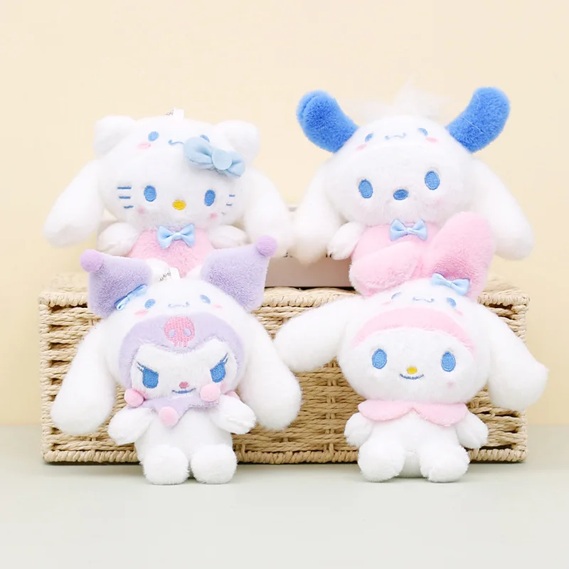 

Sanrio аниме Kuromi Hello Kitty Cinnamoroll плюшевые игрушки брелки автомобили рюкзаки подвесные технические периферийные 12 см