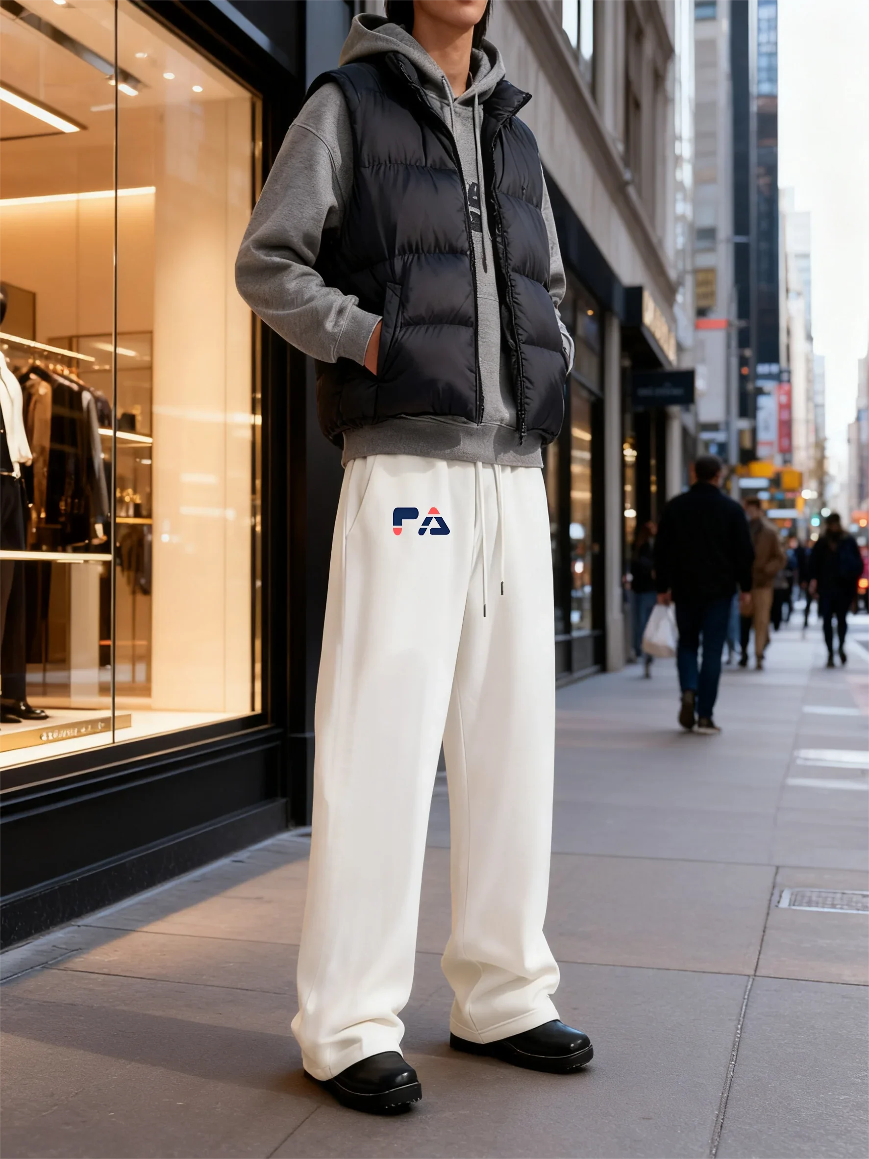 New style casual men's sport pants -extra large size -stretch waist -elasticated design -workout wear - autumn/winter collection
