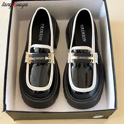 Lolita Shoes Women Japanese JK Uniform Shoes Women Vintage Thick Heels Oxfords Shoes Platform British Style Mary Jane Shoes