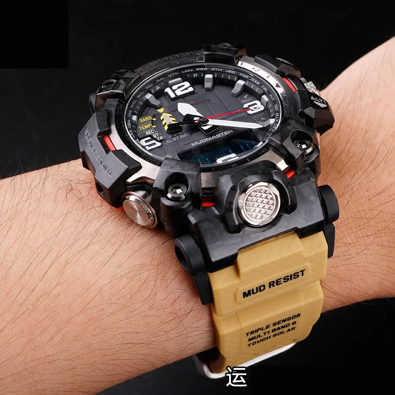 Watch Accessories For Casio G-SHOCK GWG-2000 Series Mudmaster Replacement Rubber Strap Men Sports Waterproof Resin Bracelet