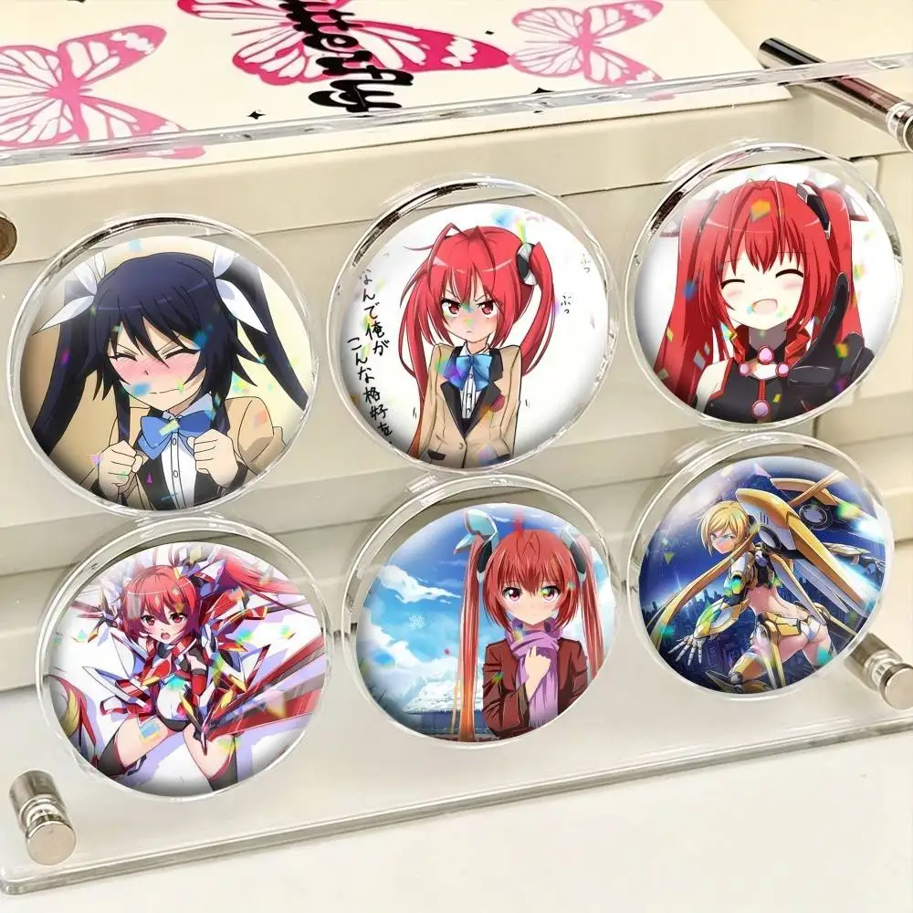 Twin Tail Battleground  25mm 32mm 44mm 58mm 75mm Brooches Badges Pins for Accessories Gift