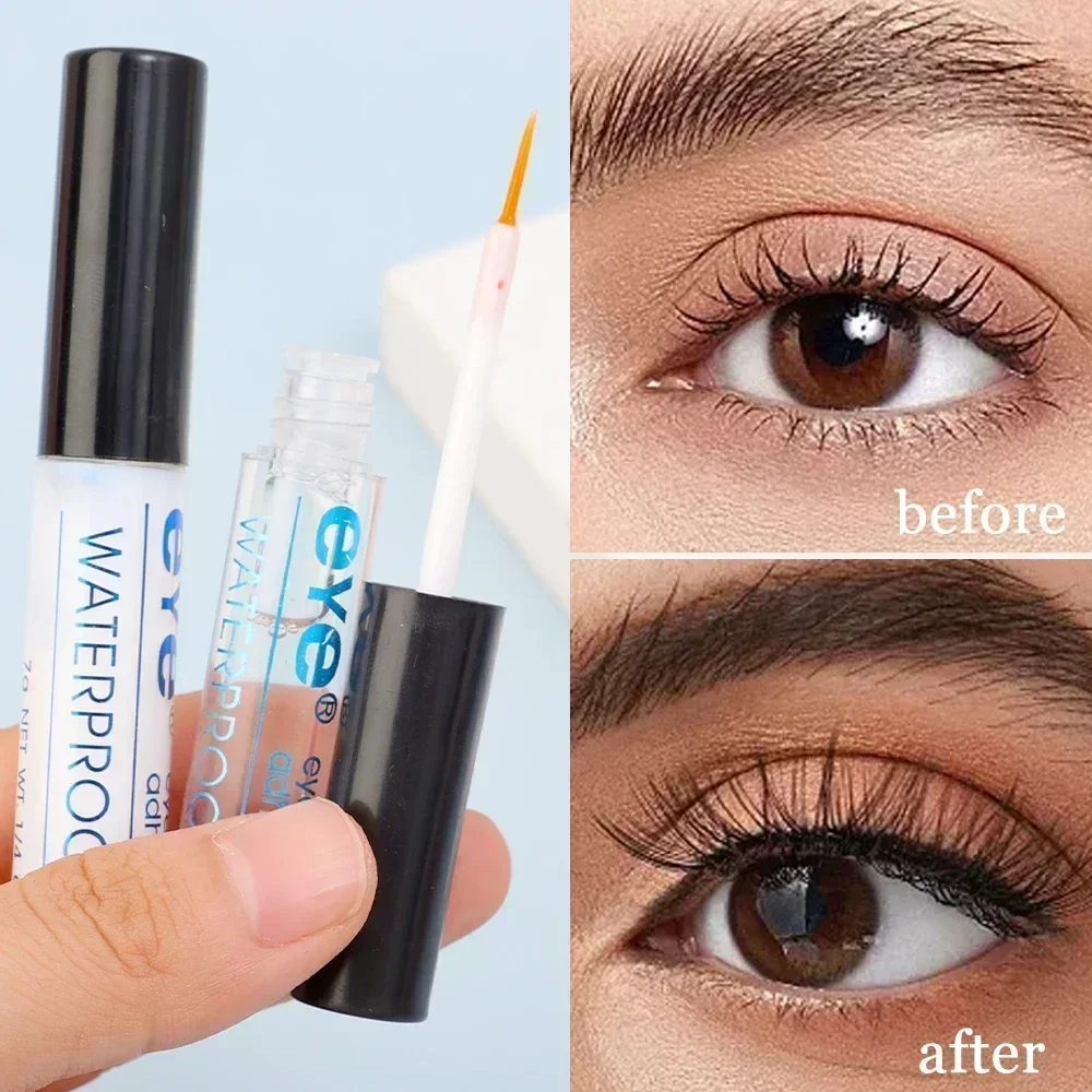 False Eyelash Glue Waterproof  White Transparent Quick Dry Eyelashes Extension Lasting Strong Lashes Glue Makeup Tools Odorless