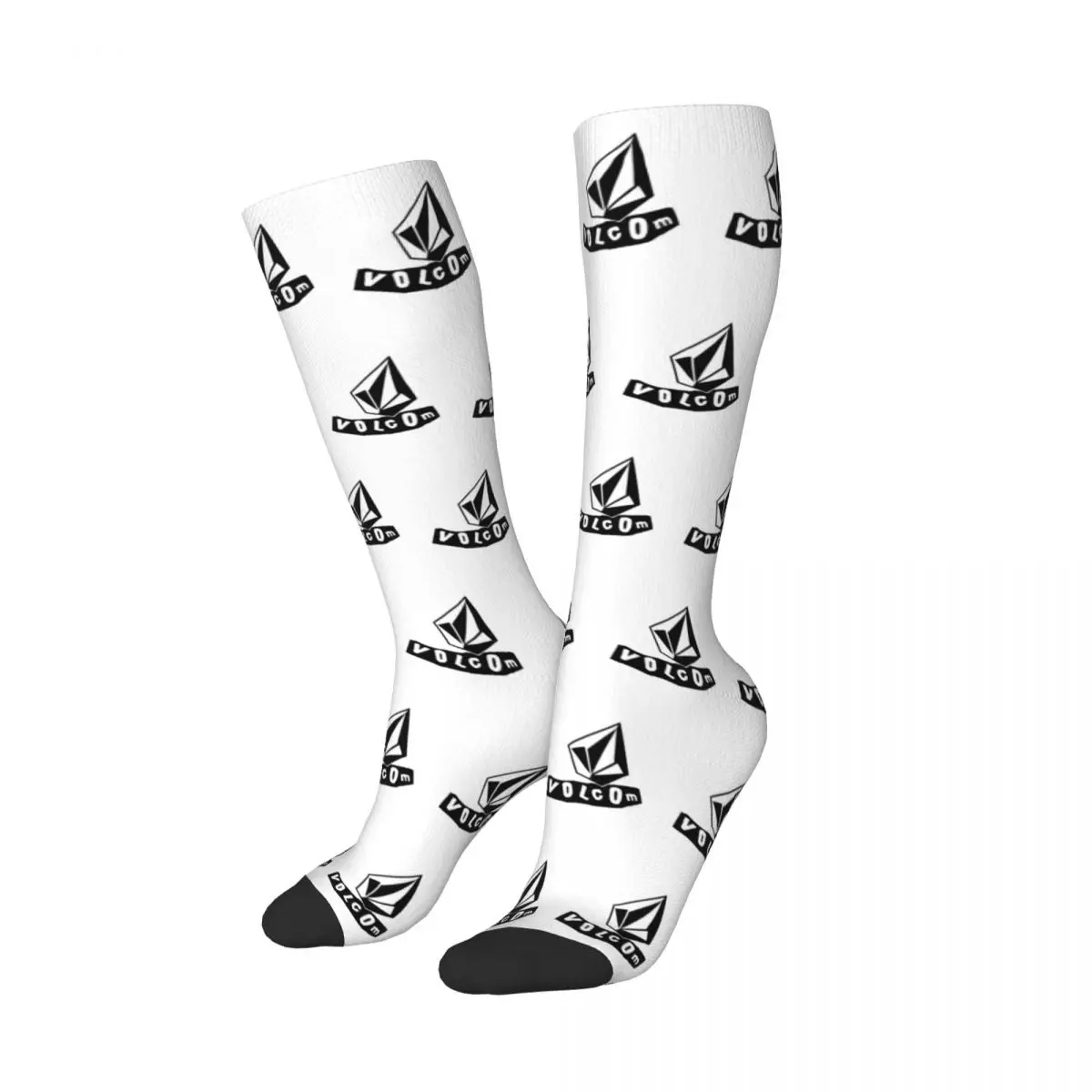 Volcom Logo Socks Harajuku Super Soft Stockings All Season Long Socks Accessories for Unisex Birthday Present