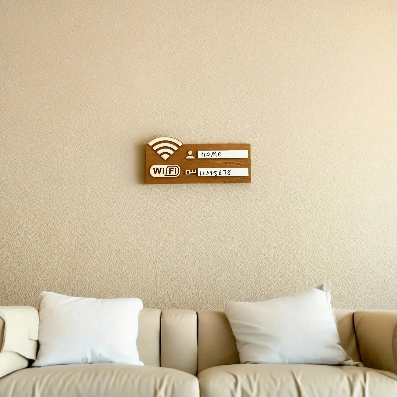 Rustic Wooden WiFi Password Si - Home Office Guest Room 评论和价格