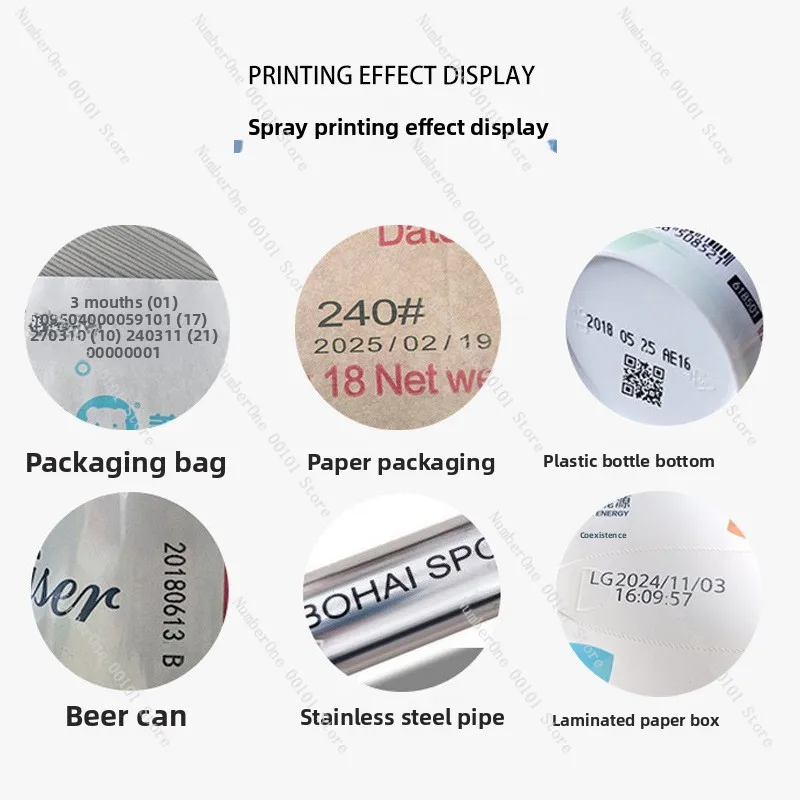 2588 Universal Thermal Inkjet Coder, Handheld & Online Coding Machine with Color Quick Dry Cartridge for Date QR Code Marking