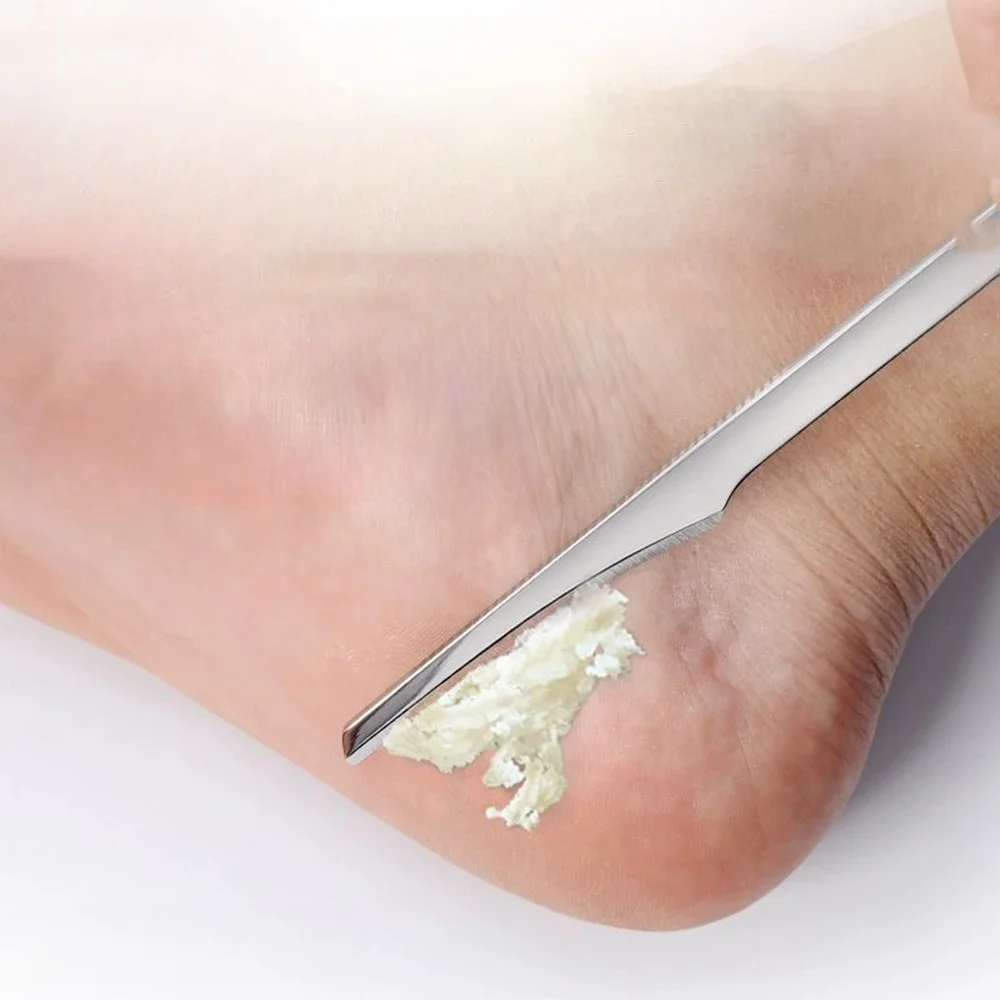 3/5 unids/set profesional removedor de piel muerta de uñas juego de cuchillos de pedicura de acero inoxidable para eliminar callos de piel muerta cortaúñas