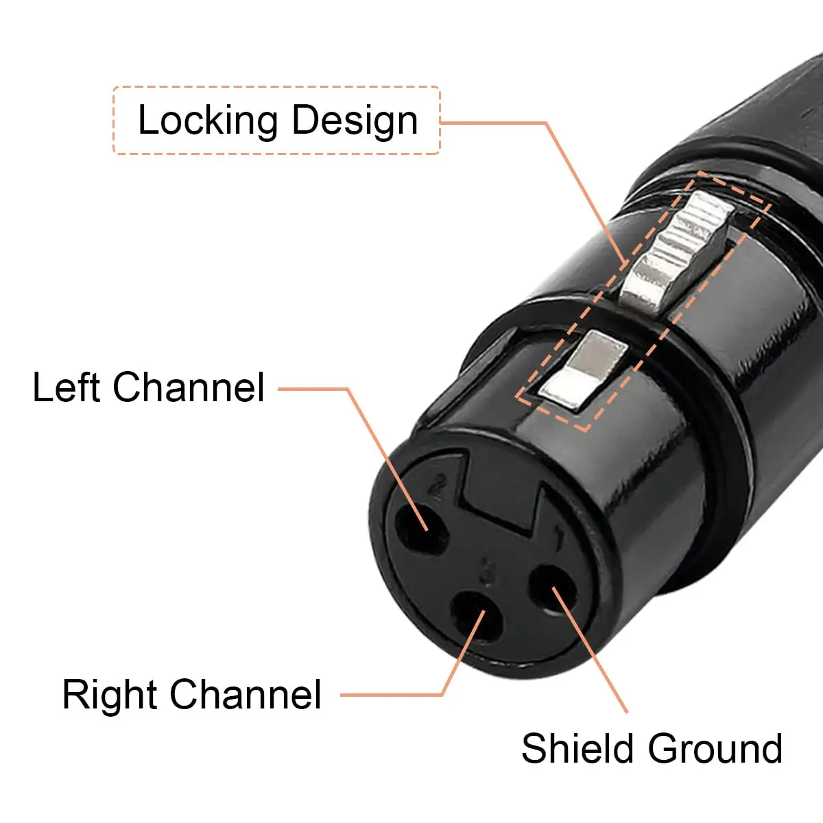 10 paar XLR DMX 3-pins microfoon microfoon audiokabels man vrouw connectoren snake plug microfoonkabel adapter voor audioapparatuur