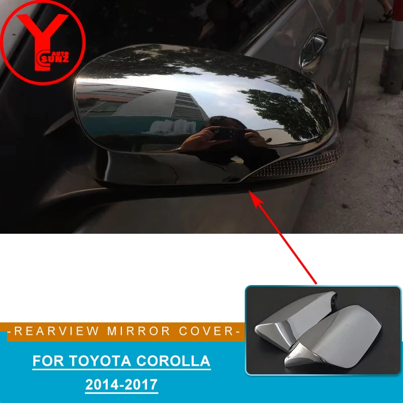 

YCSUNZ ABS хромированная крышка бокового зеркала для Toyota Corolla, аксессуары 2015, детали для Toyota Corolla 2014 2015 2016 2017, ALTIS E170