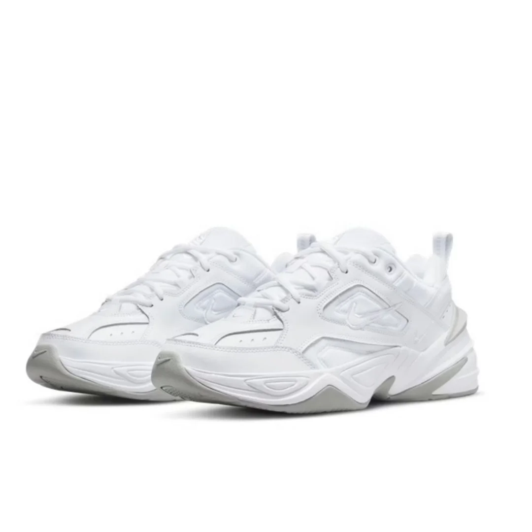 

Nike's New Cushioning, Comfortable, and Strong Grip Sports Men's Dad Shoes M2K Tekno Series Everyday Thick-Soled Dad Shoes Pure White Retro Style Commuting Casual Sports Shoes Av4789-101