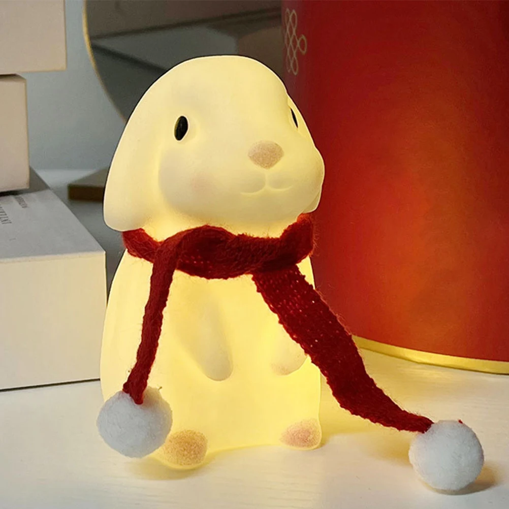 

2pcs Adorable Rabbit Night Light Kids Bedside Led Lamp For Children Nursery Toddler Bedroom Wall Rope Light Soft Gentle Lighting