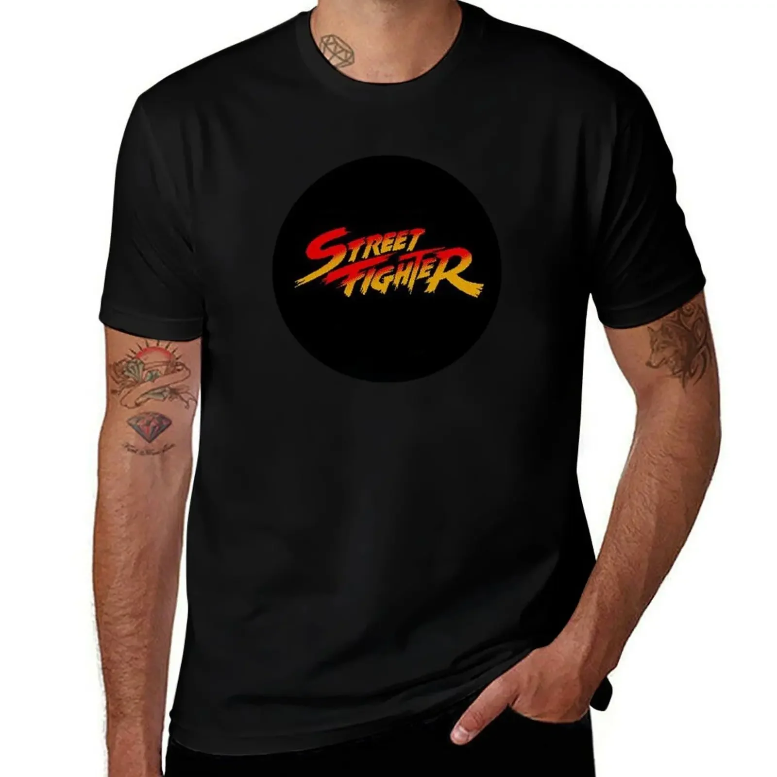 

Street Fighter - Art - Illustration - Rock Music Retro Arcade 90's T-Shirt anime t shirts vintage T-shirt men