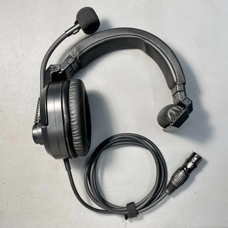 -mounted guide, single-ear binaural inner pass set, anti-noise dynamic ring, Mi bag ear without chuck, four-core Kanon female