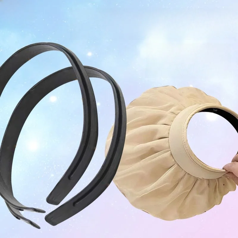 

Sun Protection Hairband DIY Material Plastic Empty Top Headband Sunscreen Outdoor Activities Accessories Hair Clips