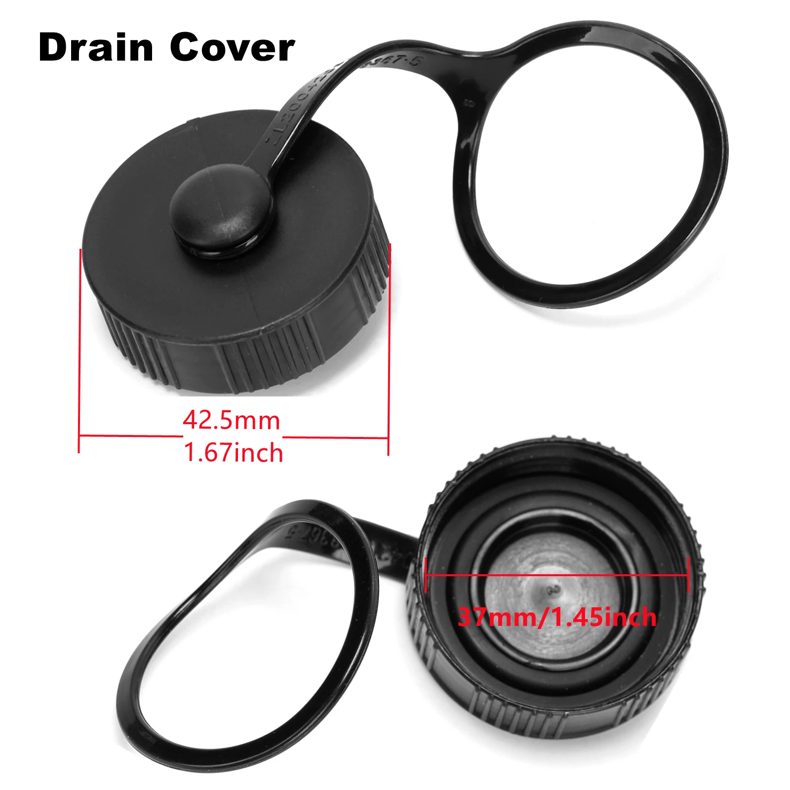 Dreno e plug cover conjunto-diâmetro interno 37mm/1. substituição do reparo de 45 polegadas (abs) para piscinas de dobramento do animal de estimação, tampão da tomada dos banhos do cão