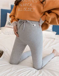 Leggings casuales para mujeres embarazadas, pantalones elásticos de rayas de cintura alta, ropa deportiva de embarazo, pantalones de Fitness de maternidad ajustados