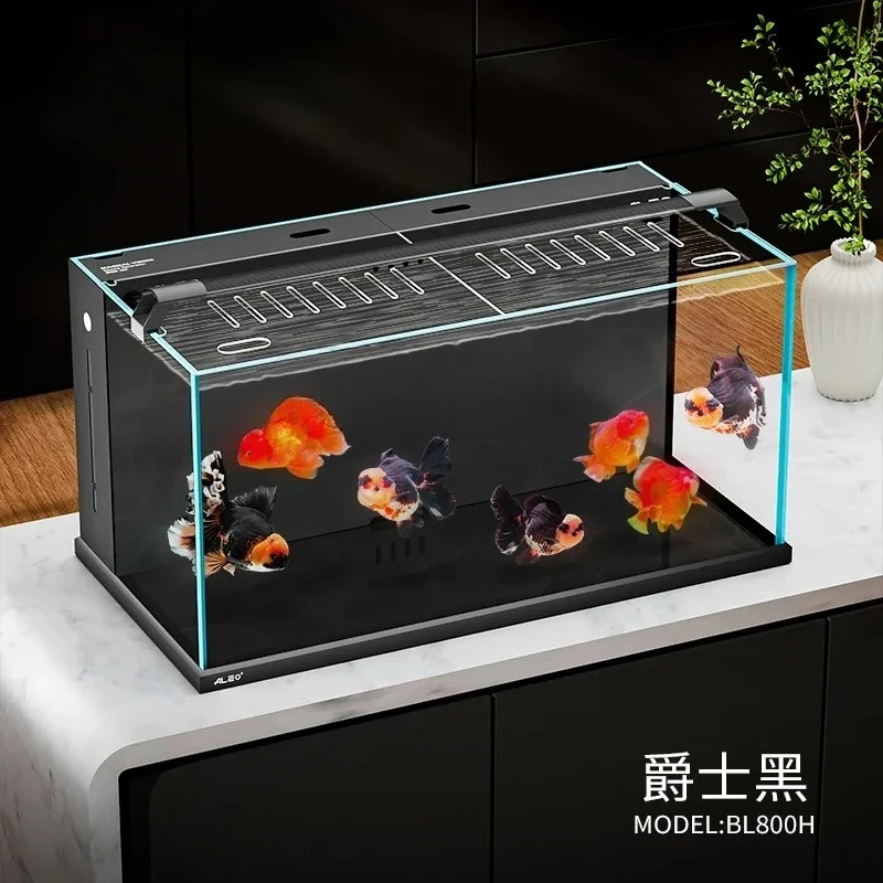 

A57 [New] 2nd generation back filter integrated fish tank double pump desktop square tank ultra-white glass fish tank