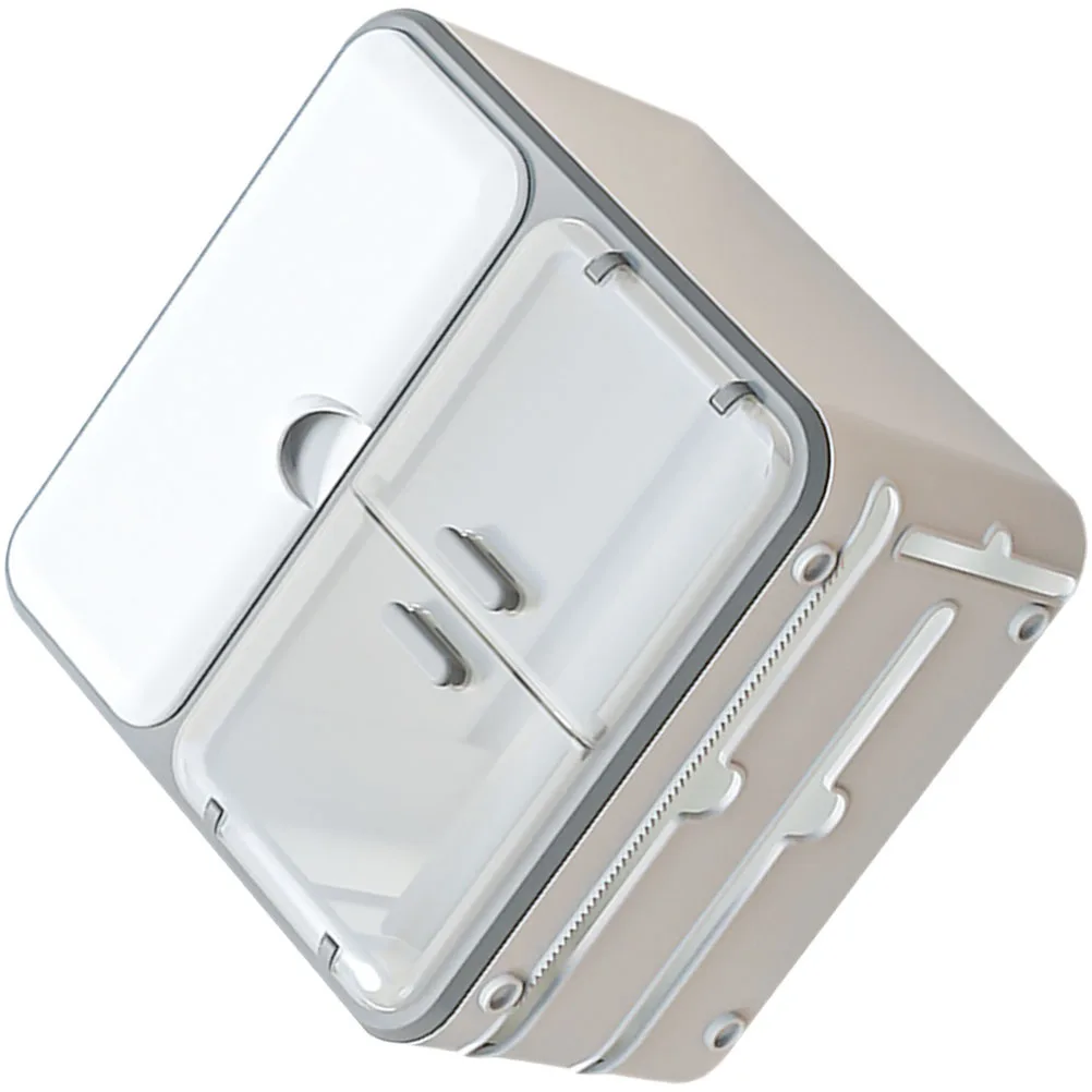 حامل ورق المرحاض للحمام، صندوق تخزين مناديل مثبت على الحائط، سطح مسطح مقاوم للماء لنباتات الهاتف، صندوق مناديل للحمام #1