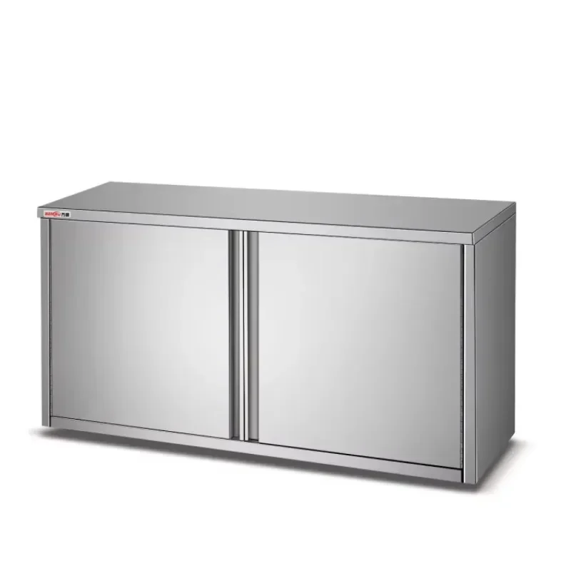 تخصيص المطبخ الصناعي جدار فولاذي مقاوم للصدأ خزانة معلقة خزانة الأبواب المنزلقة