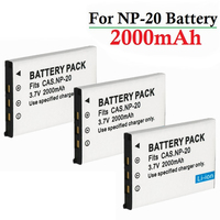 2000mAh NP-20 NP20 Batterie For Casio EX-Z7 Z8 Z11 Z60 Z65 Z70 Z75 Z77 M1 M2 M20 S1 S2 S3 S20 S100 S500 S600 S770 S880 Battey