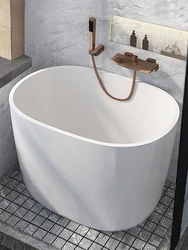 Vasca da bagno Piccolo appartamento Acrilico Internet Celebrity Mini Bolle profonde Casa giapponese Indipendente Mobile Costante