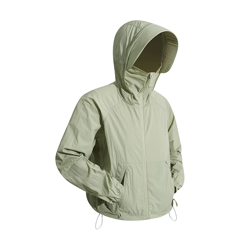 

New Summer Thin Waterproof Breathable Arrived Men's Ice Silk Sunscreen Men UV Fishing Coat Ultralight Loose and Thin Skin Coat