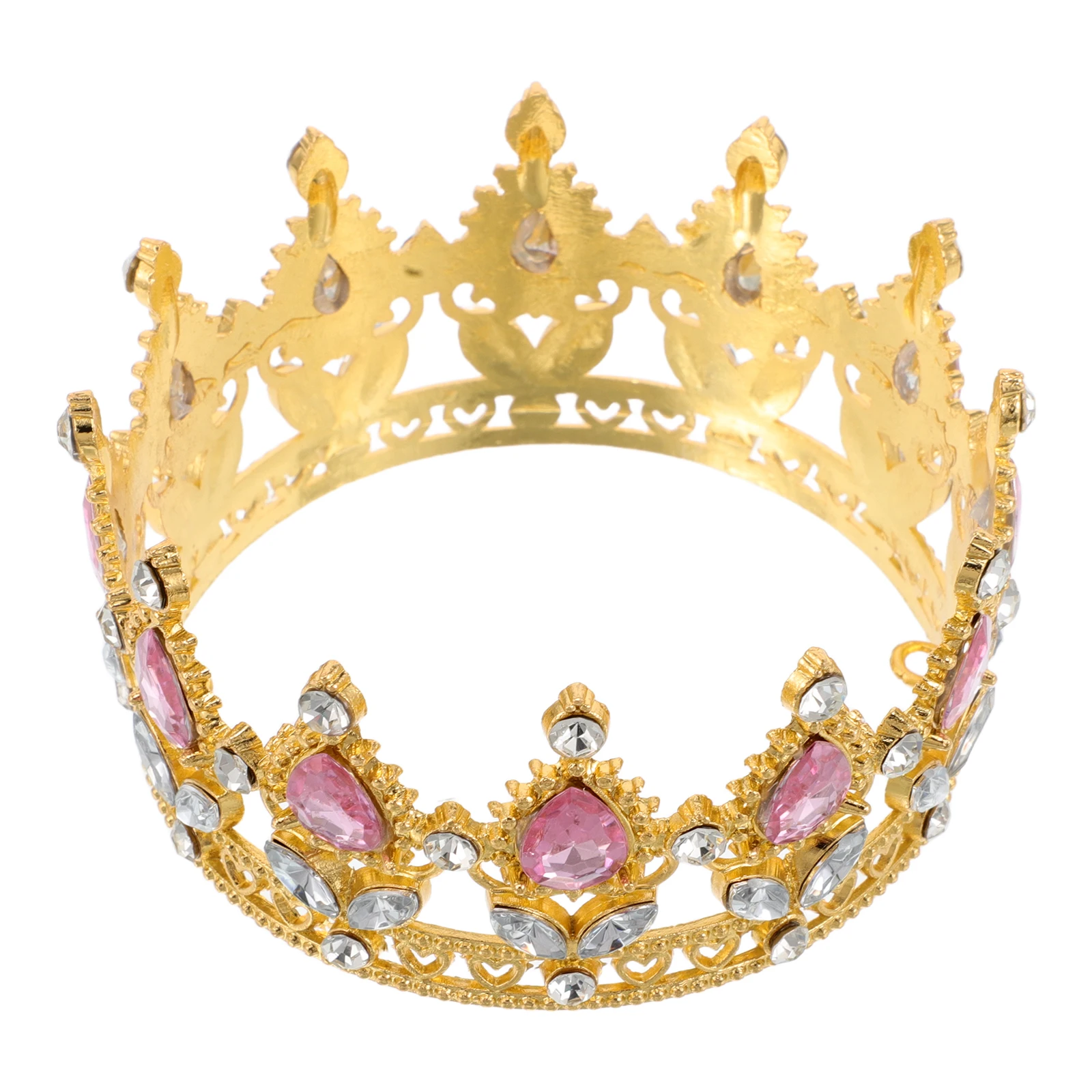 

Bridal Crown Wedding Headpiece Hair Accessory Zinc Alloy Rhinestones Comfortable Lightweight Elegant Design Versatile Use Party