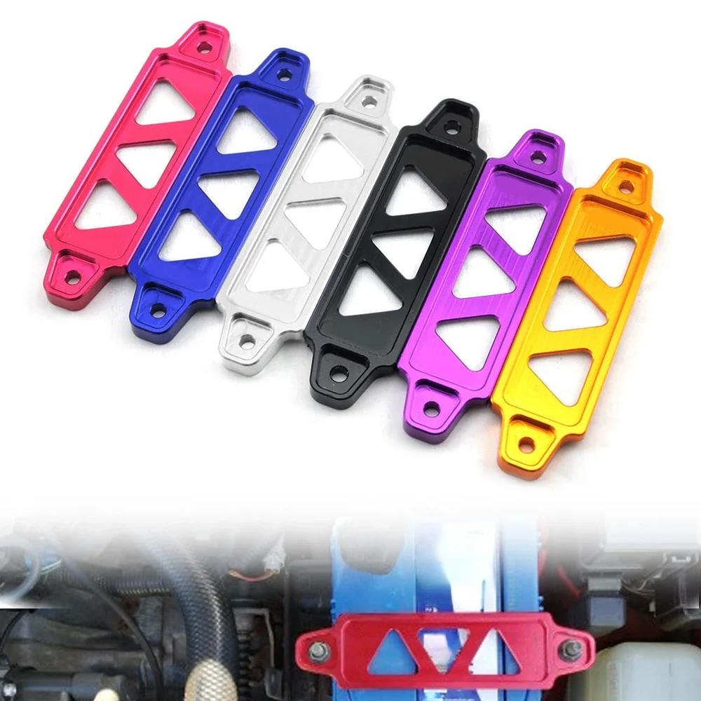 Car Racing Battery Tie Down Hold Bracket Car Modified Aluminum Battery Rack Buckle Anodized For 1988-2000 HONDA CIVIC / CRX