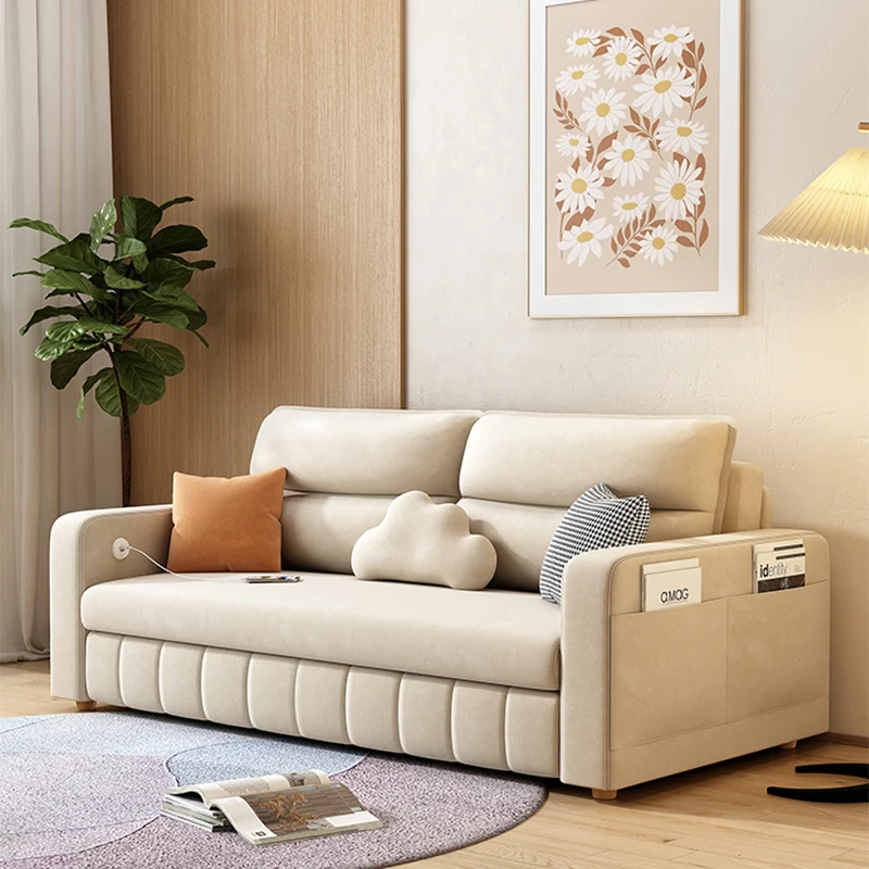 

Storage Unique Couches Simple Square Foam Wood Folding Sofa Bed Living Room Modern Designer sofa cama plegable salon furniture