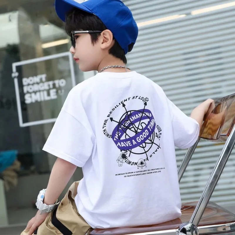 T-shirt for a Boy Infant T-shirts Baby Clothes Children's Tops Tee Summer Korea Short Sleeve Tees Kids Tshirt Boys Boy's Korean