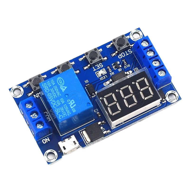 Delayed power-off disconnection triggering cycle timing circuit switch relay delay time module