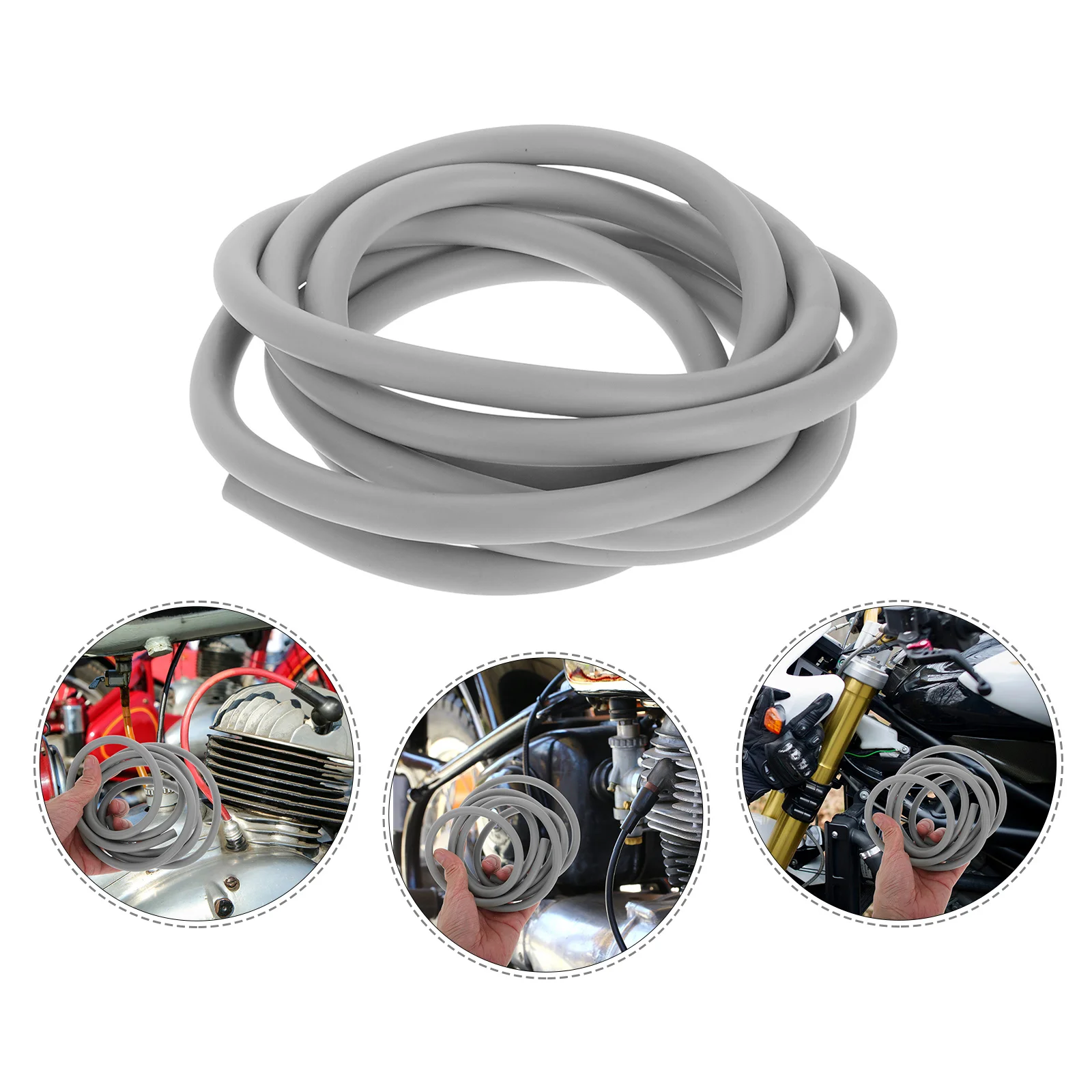 

Universal Fuel Line Hose Fitting Motorcycle Oil Tube High Pressure Fuel Hose Rubber Anti Aging for Dirt Bike Scooter